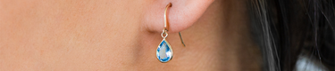 Blue Topaz Earrings