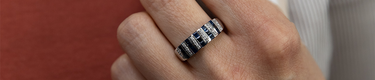 White Gold Sapphire Rings