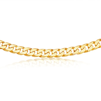 9ct Yellow Gold 350 Gauge 60cm Curb Chain