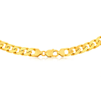 9ct Yellow Gold 350 Gauge 60cm Curb Chain