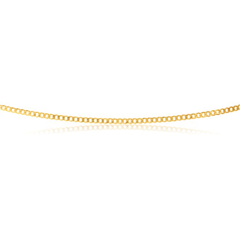 9ct Yellow Gold 50cm Curb Chain