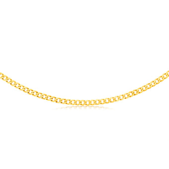 9ct Yellow Gold 55cm Curb Chain