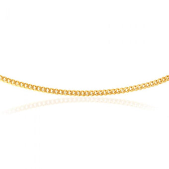 9ct Yellow Gold 45cm Curb Chain