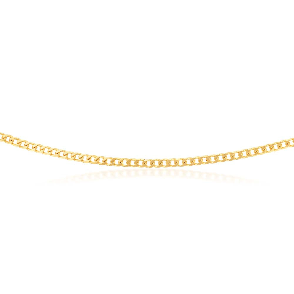 9ct Yellow Gold 100 Gauge Curb 51cm Chain