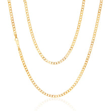 Load image into Gallery viewer, 9ct Yellow Gold 120 Gauge Curb 60cm Chain