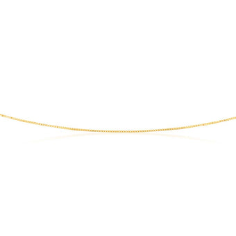 9ct Yellow Gold 15 Gauge 46cm Chain