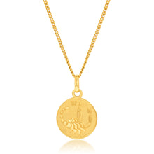 Load image into Gallery viewer, 9ct Yellow Gold Zodiac Scorpio Pendant