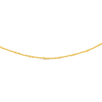 9ct Yellow Gold Fancy 45cm Chain