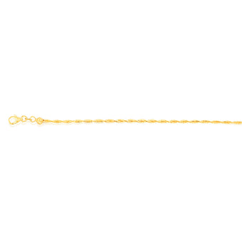 9ct Yellow Gold Omega 19cm Bracelet