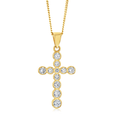 Gold Cross Necklaces - Buy Online | Shiels – Shiels Jewellers