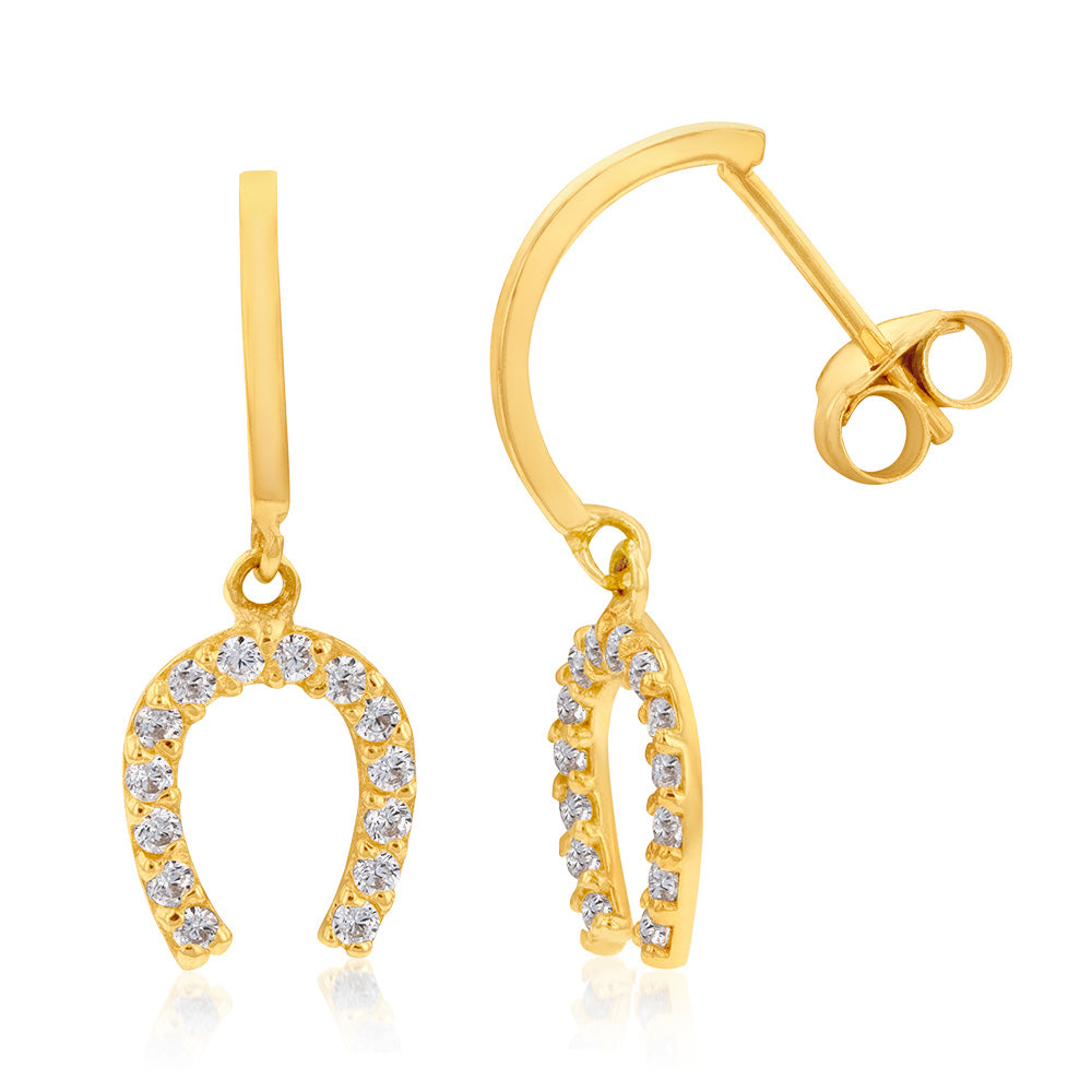 Horseshoe 2025 drop earrings