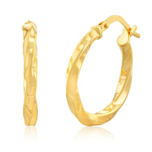 Load image into Gallery viewer, 9ct Yellow Gold Silverfilled Earrings
