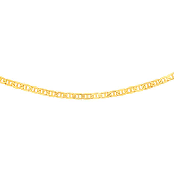 9ct Yellow Gold Silverfilled 150 Gauge Anchor 55cm Chain