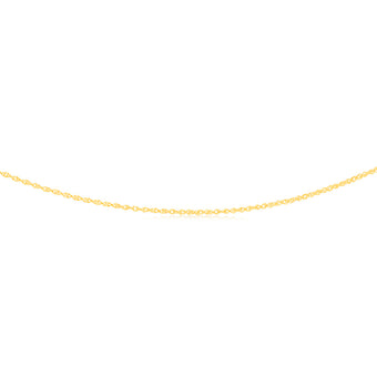 9ct Yellow Gold Silver-filled Fancy 45cm Chain