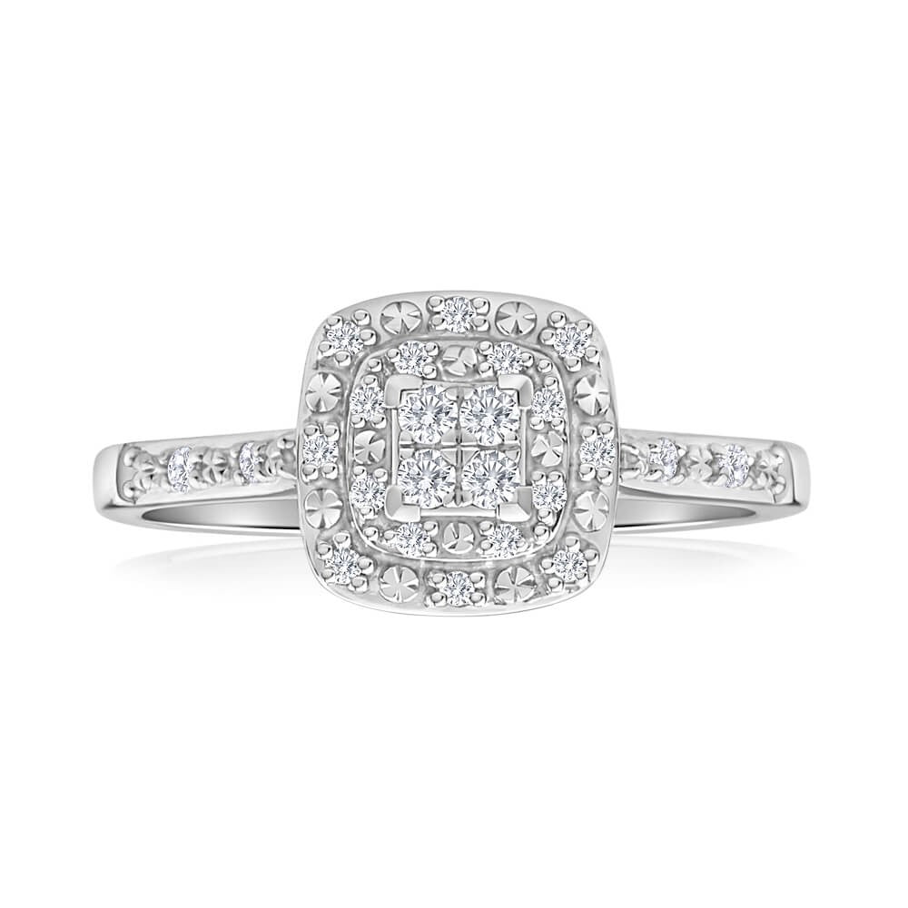 9ct White Gold Diamond Ring – Shiels Jewellers