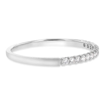 18ct White Gold 'Eden' Ring With 0.15 Carats Of Diamonds