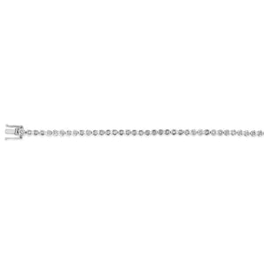 1 Carat Diamond Bezel Set Tennis Bracelet With 53 Diamonds 18cm in Sterling Silver