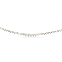 Load image into Gallery viewer, 14ct Yellow Gold 5 Carats Diamond Necklace with 139 Brilliant Diamonds 43cm