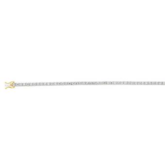 9ct Yellow Gold 2 Carats Lab Grown Diamond 18cm Tennis Bracelet with 57 Diamonds