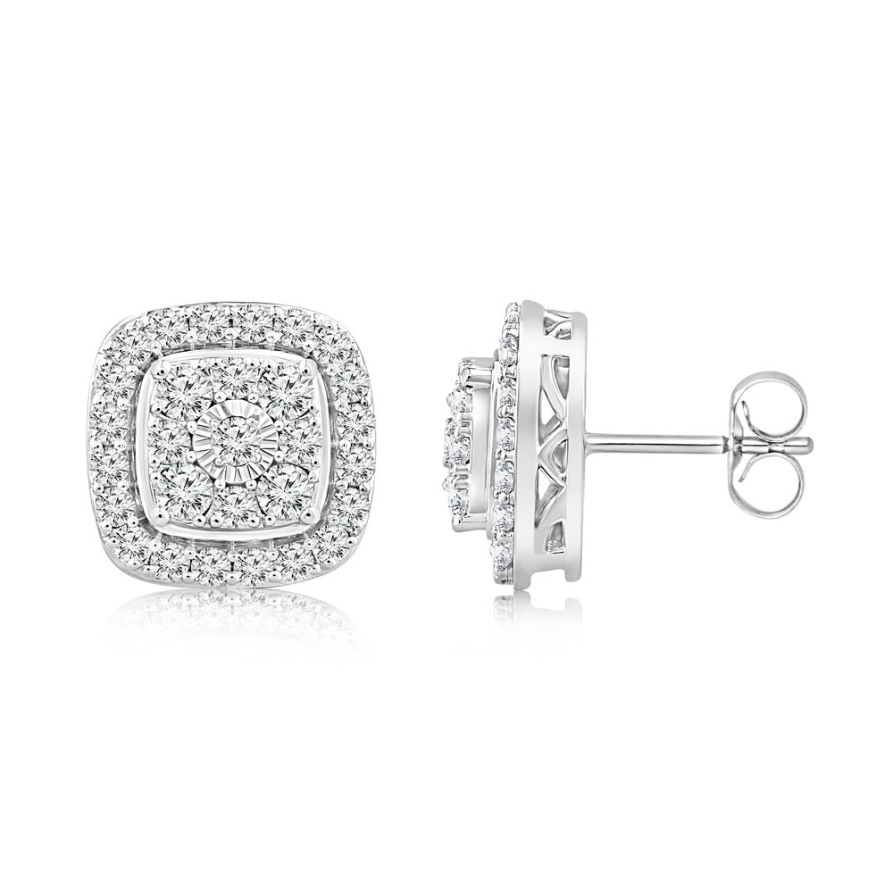 Kay jewelers 1 on sale carat diamond earrings