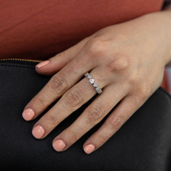 Luminesce Lab Grown Diamond Heart Ring in Silver