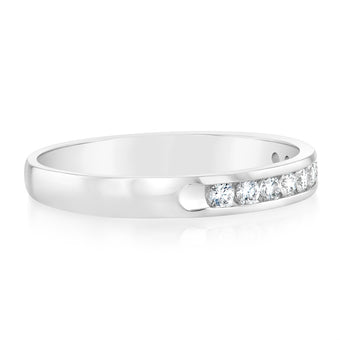 Luminesce Lab Grown Diamond 1/4 Carat Eternity Ring in 9ct White Gold