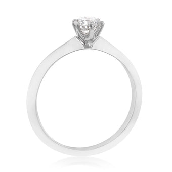 Luminesce Lab Grown 1/2 Carat Diamond Solitaire Ring set in 14ct White Gold