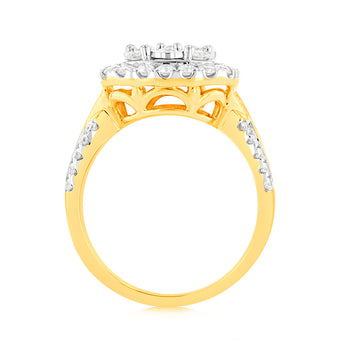 Luminesce Lab Grown 9ct Yellow Gold 1 Carat Diamond Ring