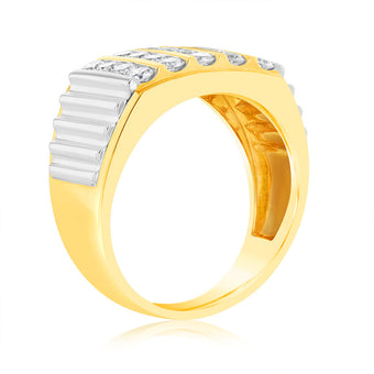 Luminesce Lab Grown 9ct Yellow Gold 1.25 Carat Ring