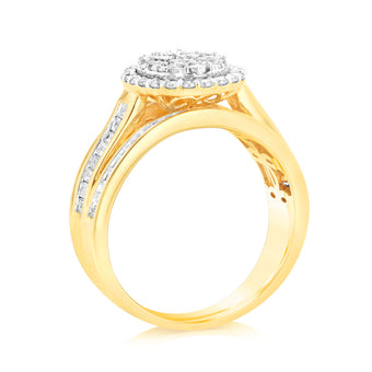 Luminesce Lab Grown 9ct Yellow Gold Ring in1 Carat Diamond