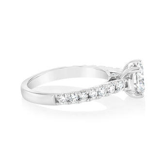 Luminesce Lab Grown 2 Carat Diamond Engagement Ring in 18ct White Gold