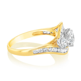 Luminesce Lab Grown 1.5 Carat Diamond Ring in 9ct Yellow Gold