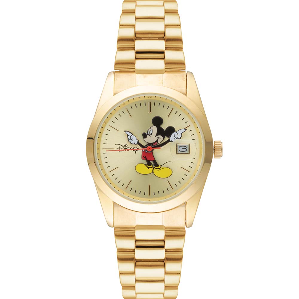 DISNEY TA45703 Mickey Mouse Gold Tone Watch – Shiels Jewellers