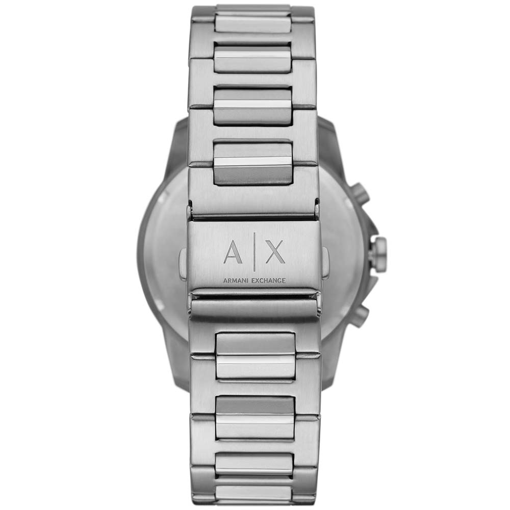 Armani exchange hotsell watch mens silver