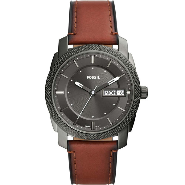 Fossil FS5900 Machine Brown Leather Mens Watch – Shiels Jewellers