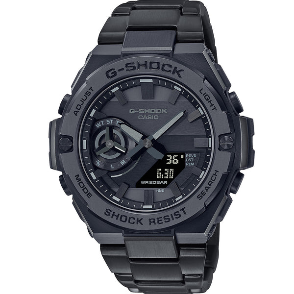 G-Shock GSTB500BD-1A G-Steel Black Stainless Steel Mens Watch – Shiels ...