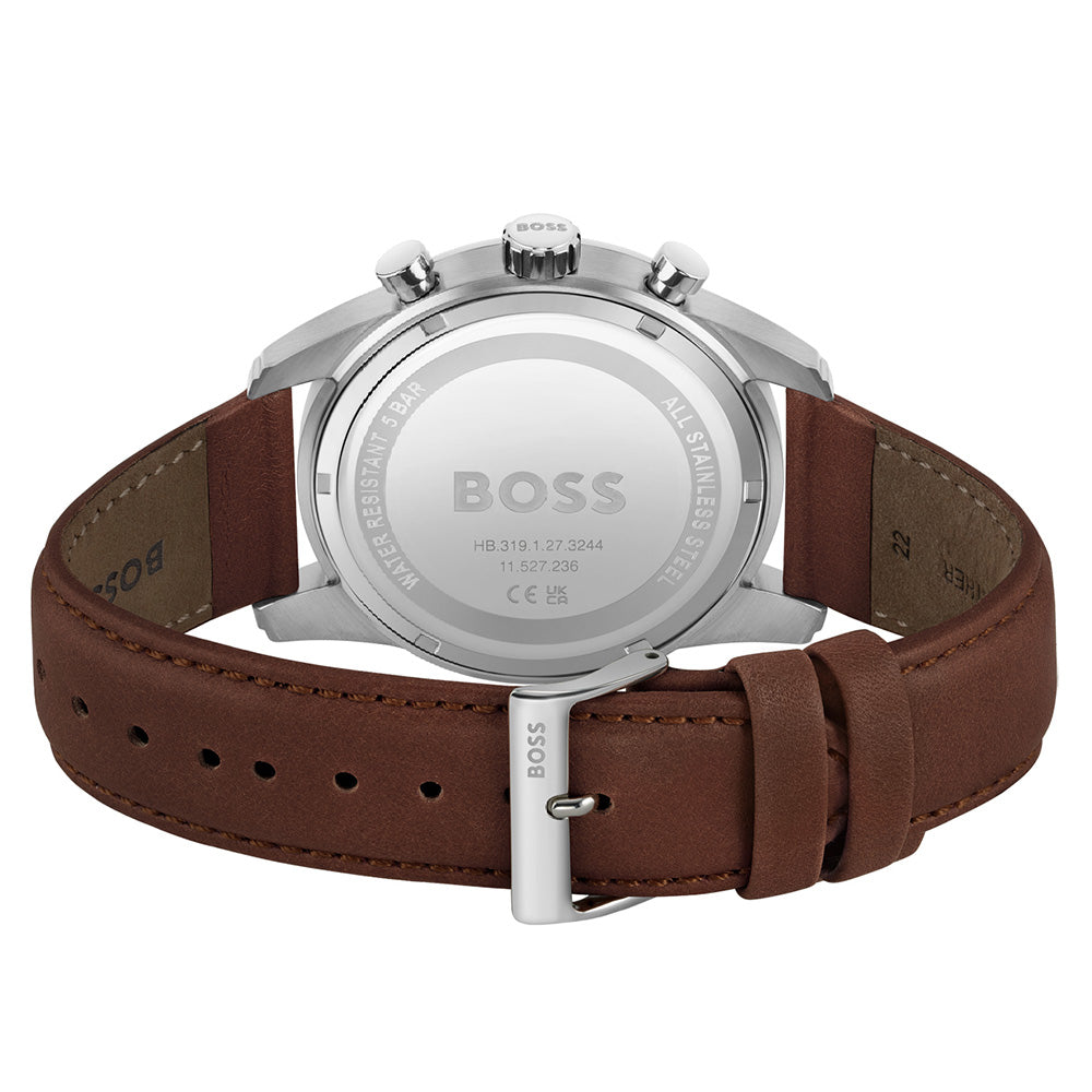 Hugo Boss 1513940 Skymaster Jewellers Shiels Watch Leather Mens –