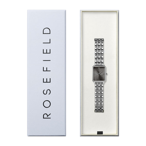 The Tribeca White Sunray Steel Silver Rose Gold Duo | Rosefield