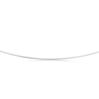 Sterling Silver Snake 45cm Chain