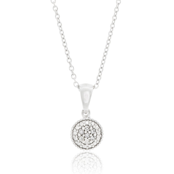 Sterling Silver Glittering Star Diamond Pendant on Chain – Shiels Jewellers