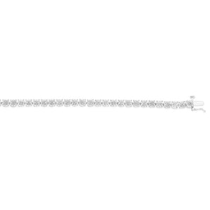 Sterling Silver 1/4 Carat Diamond Tennis Bracelet 18.5cm