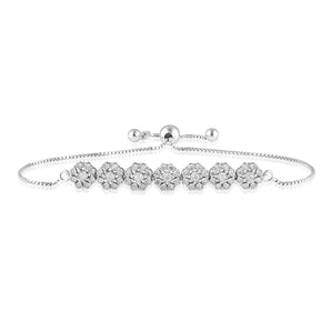 1/2 Carat Diamond Bracelet in Sterling Silver