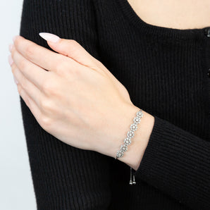 1/2 Carat Diamond Bracelet in Sterling Silver