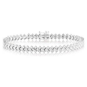 1 Carat Diamond 18cm Bracelet in Sterling Silver