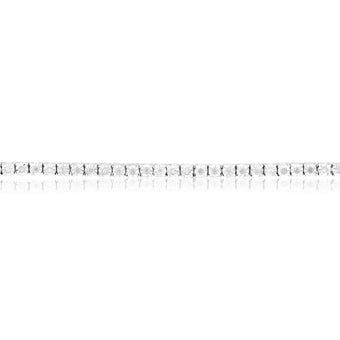 Silver 0.95 Carat Diamond Tennis Bracelet 18.5cm