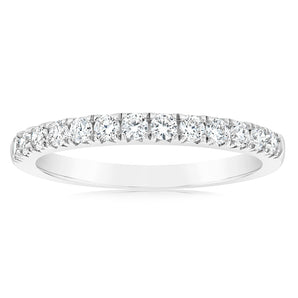 Luminesce Lab Grown 1/2 Carat Diamond Eternity Ring in Sterling Silver