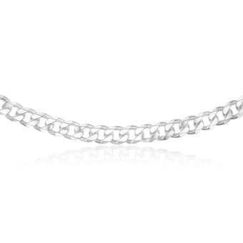 Sterling Silver Curb 400 Gauge 55cm Chain