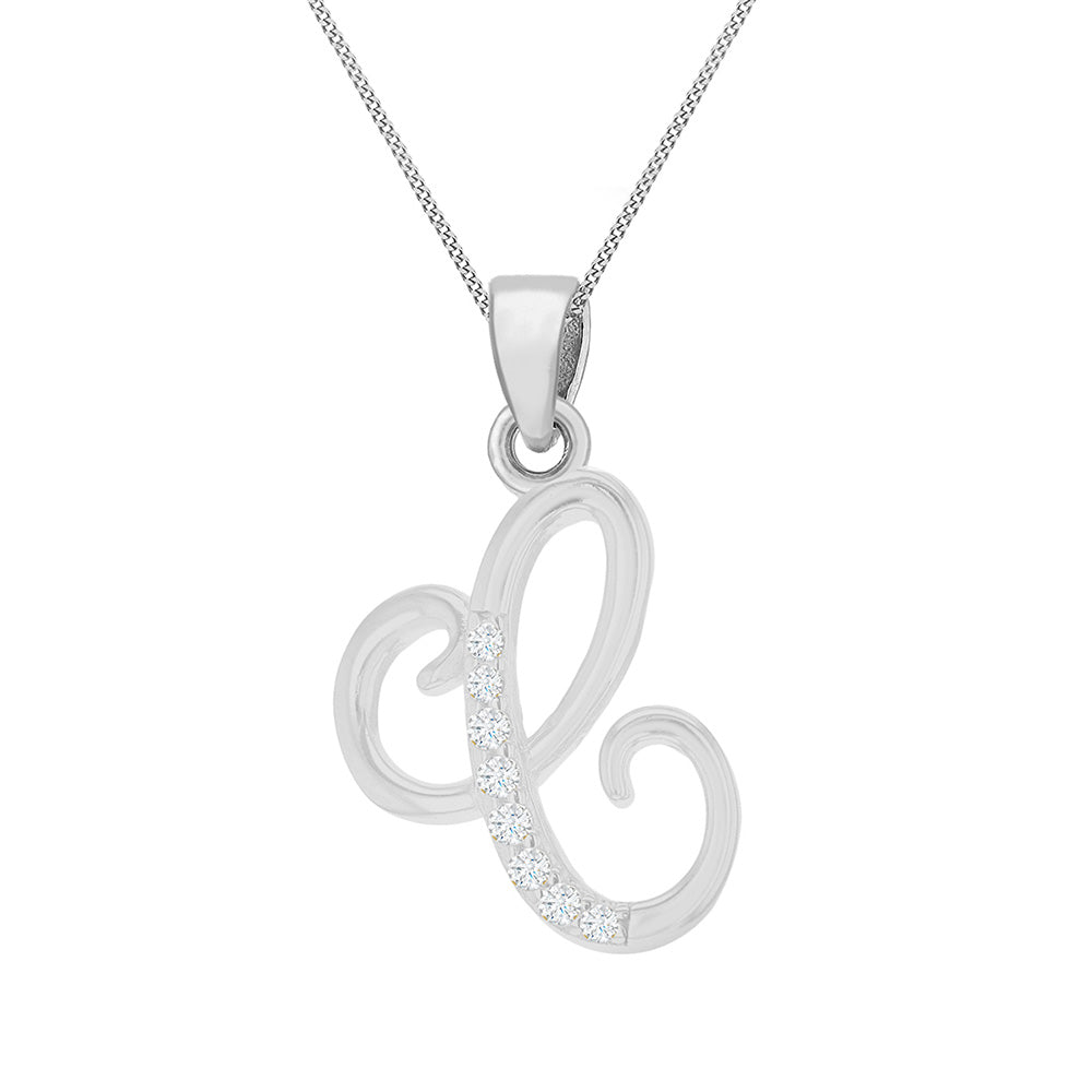 Sterling silver deals c necklace