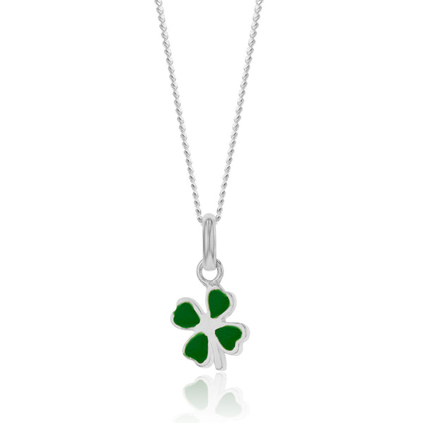 Buy Four Leaf Clover Necklace, 925 Sterling Silver 4 Leaf Clover Necklace, Shamrock  Necklace, Irish Jewelry for Women, Good Luck Necklace Online in India - Etsy