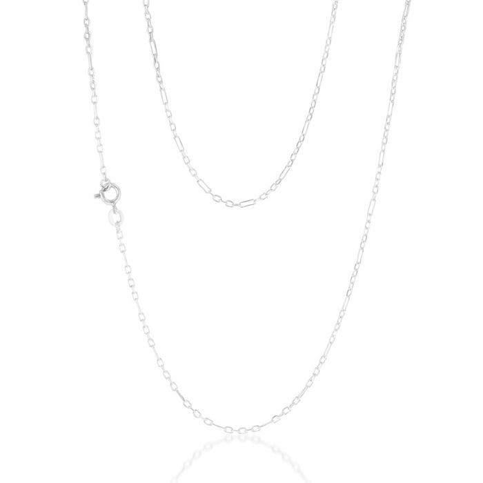 Sterling Silver Fancy Figaro 40+5cm Chain – Shiels Jewellers